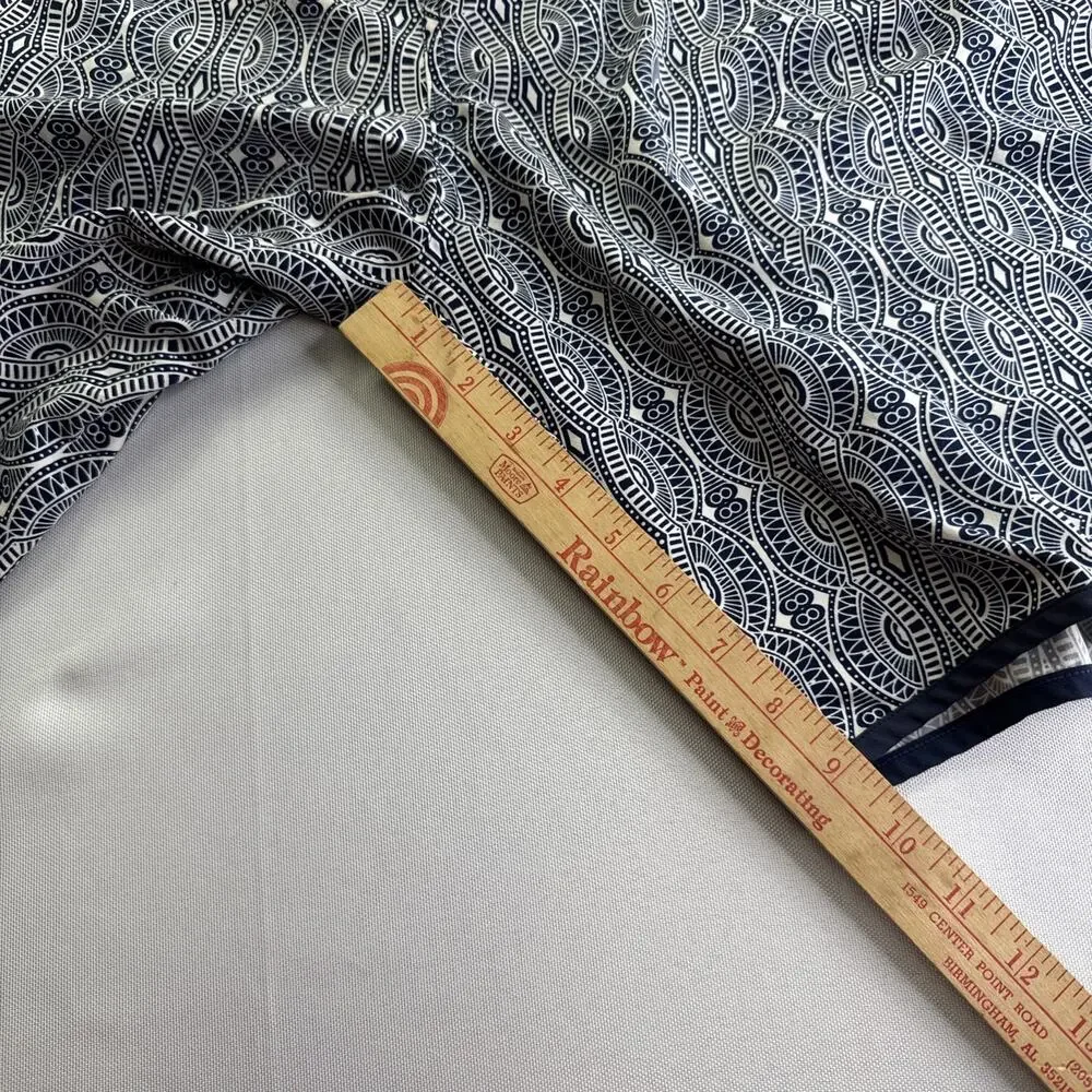 Coolibar Mens Falcon Board Shorts Size 36 Blue White Geometric Print UPF 50+